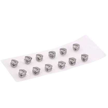 12PCS Pinless Hijab Magnets,triangle Hijab Magnetic Pins Buttons Fasteners For Women Hijabs Scarves Clothes - color: B-black