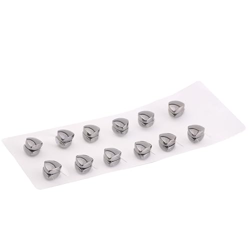 12PCS Pinless Hijab Magnets,triangle Hijab Magnetic Pins Buttons Fasteners For Women Hijabs Scarves Clothes - color: B-black