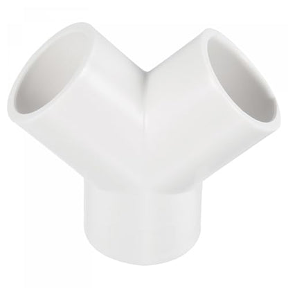 PATIKIL 25mm PVC Pipe Fittings, 1 Pack 3 Way Y Shape Water Tubing Joint Connectors Adapters Union for Garden Irrigation Home Aquarium - size: 25mm
