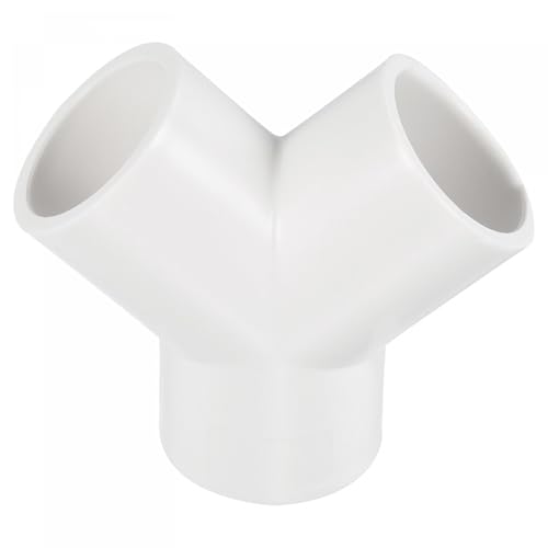 PATIKIL 25mm PVC Pipe Fittings, 1 Pack 3 Way Y Shape Water Tubing Joint Connectors Adapters Union for Garden Irrigation Home Aquarium - size: 25mm