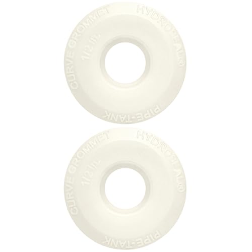 1/2" HYDROSEAL (2 pack) SIAMSEAL Flexible Tank Adapter For 1/2 inch PVC Pipe, Pipe-Tank Connector, Curve grommet,Heat UV &Chemical resistance, longer service life. RDWC - size: 1/2 inches-2Pcs
