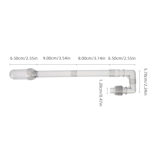 balacoo 2sets Intake Replacement Tube Tank Filter Tubing Fish Plastic Filters Accessories Accessory Aquarium Water Inflow of Professional Canister Parts