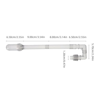 balacoo 2sets Intake Replacement Tube Tank Filter Tubing Fish Plastic Filters Accessories Accessory Aquarium Water Inflow of Professional Canister Parts