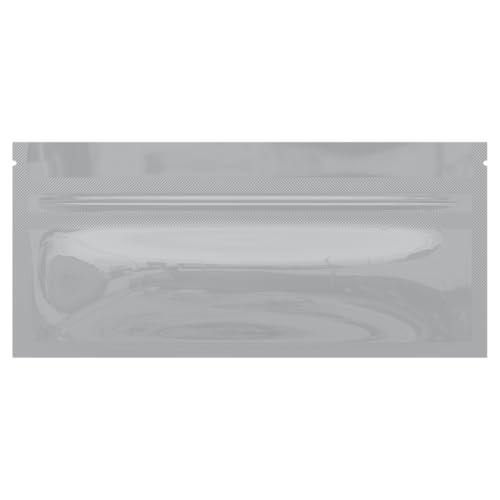 Mylar Style Barrier Bags – Zipper w/Heat Seal – 100 Bags (Gloss White/Gloss White, PR - 6?x2.7?) - color: Gloss White / Gloss White, size: 6x2.7 Inch (Pack of 100)
