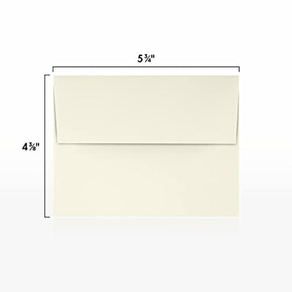 LUXPaper A2 Invitation Envelopes (4 3/8 x 5 3/4) - 70lb. Classic Crest Natural White (250 Qty.) | Perfect for Invitations, Announcements, Sending Cards, RSVP Cards | 4870-70NW-250 - color: 70lb. Classic Crest Natural White, size: 250 Qty.