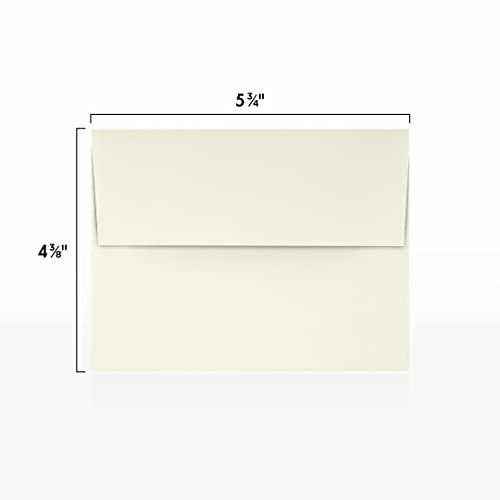 LUXPaper A2 Invitation Envelopes (4 3/8 x 5 3/4) - 70lb. Classic Crest Natural White (500 Qty.) | Perfect for Invitations, Announcements, Sending Cards, RSVP Cards | 4870-70NW-500 - color: 70lb. Classic Crest Natural White, size: 500 Qty.