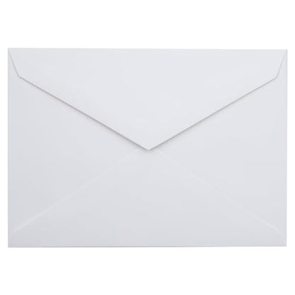 LUXPaper Outer Envelopes | 5 1/2" x 7 3/4" | Bright White | 70lb. Text | 50 Qty - color: White, size: 5 1/2 x 7 3/4
