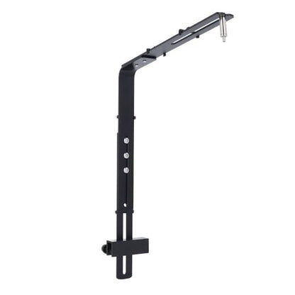 Adjustable Aluminum Aquarium Light Bracket - Universal Hanging Mount Holder for Fish Tank LED Lamps (Black)