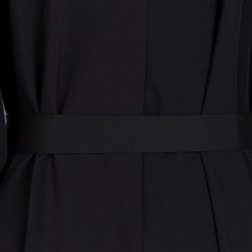 Crewneck Muslim Dresses for Women Long Prayer Dress with Belt 2026 Flowy Long Sleeve Maxi Dress Wedding Party - color: Black, size: Medium