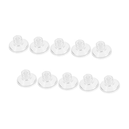 10Pcs Aquarium Suction Cups with Threaded Screw Nut Pull High Transparency Suction Cup Kit for Glass Turtle Basking Platforms and Incubation Boxes Abs PVC Material