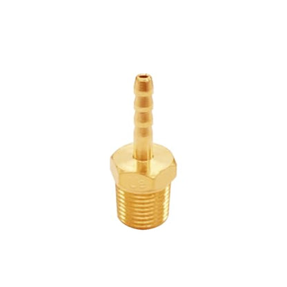 Uenede Brass 1/8" NPT Male to 1/8" Hose Barbed Fittings, 6PCS | Barb Pipe Fittings Air Line Repair Connectors for Water Oil Gas - size: 1/8"Barb, style: 1/8"NPT Male