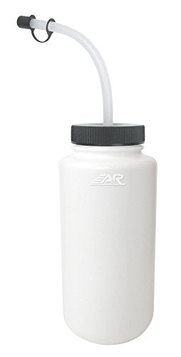 A&R Sports Water Bottle - color: WHITE, style: CURVED STRAW
