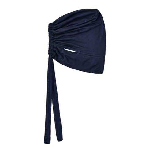 Hijab Undercaps Slouchy Beanies Cap Soft Hijab Caps Under Scarf for Women Muslim Jersey Inner Beain-Cap - color: Black+navy