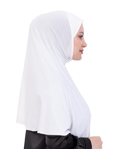 Prien Ready Hijab For Women, One Piece Muslim Instant Turban, Easy To Wear Long Head Scarf, Turkish Islamic Clothes For Abaya - color: Cream