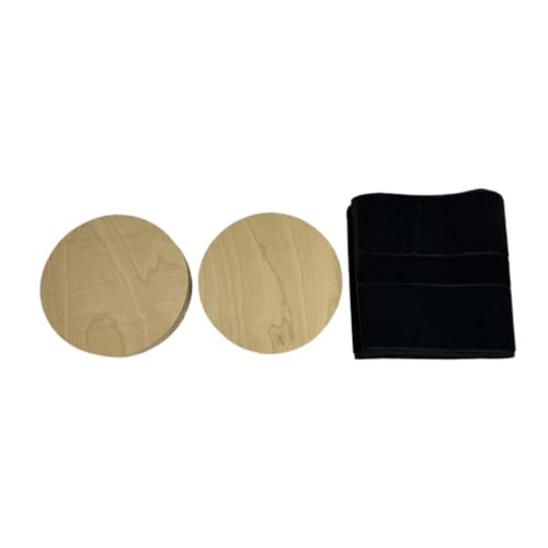 Rotating Discs Twisting Board for Pilates Reformers - Wooden Rotator Discs for Core Training, Balance Exercise, Physical Therapy, Compact 7.87x5.91x3.15 inch