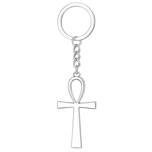 Cross Keychain-Bag Charms Religious Christian Birthday Baptism Graduation Gifts for Men Boys Teens