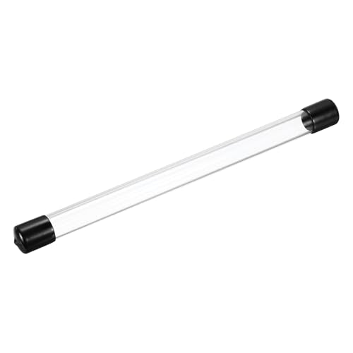 MECCANIXITY Clear Storage Tube 18x22mm Small Plastic Round Tubing with Caps Rigid Bottle Container 300mm/12 Inch for Item Stored - size: 18x22x300mm