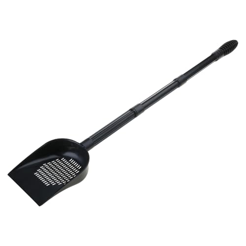 Aquarium Sand Sifter – Sand Shovel with Fine Mesh Grate, Fish Tank Gravel Tool for Waste & Debris, Black