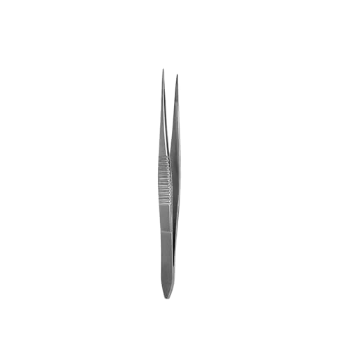 Splinter Forceps - Fine Point - Tweezers Stainless Steel Straight & Curved (Straight 3.50") - size: Straight 3.50"