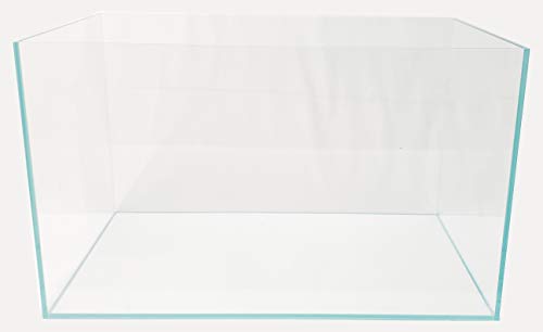 Lifegard Aquatics Low Iron Ultra Clear 17 Gallon Mitered Glass Crystal Aquarium – Rimless, 45° Beveled Edge Glass