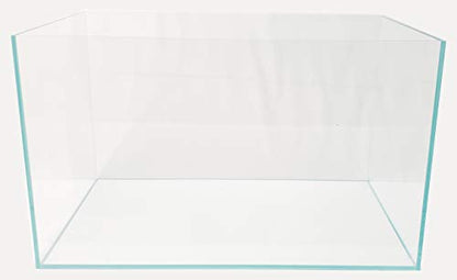 Lifegard Aquatics Low Iron Ultra Clear 17 Gallon Mitered Glass Crystal Aquarium – Rimless, 45° Beveled Edge Glass