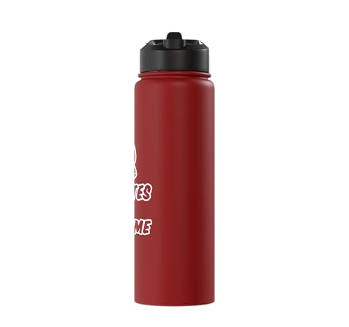 3 Minutes Is A Long Time Boxing Round Timer Training - Stainless Steel Insulated Water Bottle - color: Red