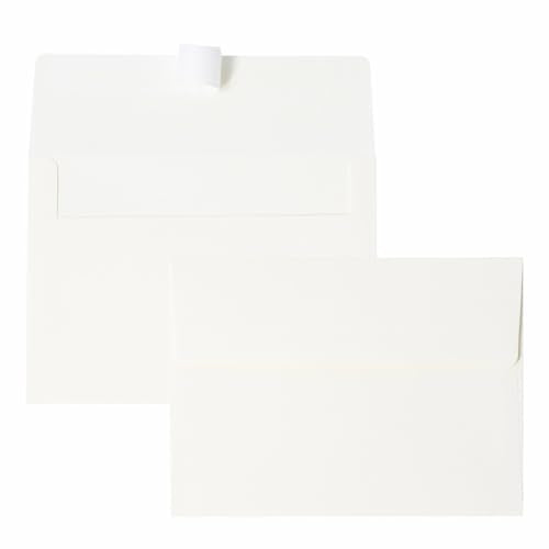 A7 Cream White Envelopes 5x7 50 Pack, Self Seal for Premium Wedding Invites - color: Cream White, size: 50 Pack A7 (5.31x7.28in) Envelopes