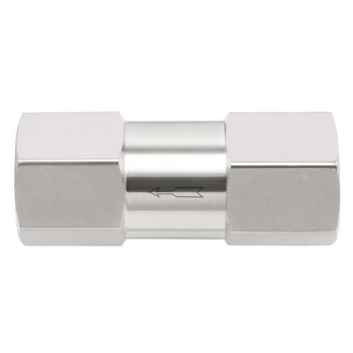 Yoebor 3/8" FNPT x 3/8" FNPT Stainless Steel Check Valve One Way Valves 1pc - size: 3/8 Inch, style: Fnpt x Fnpt
