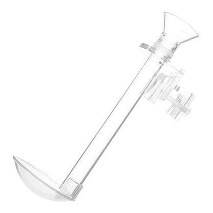 INOOMP Aquarium Feeding Tube with Feeding Ring Transparent Wall-Mounted Fish Feeder for Shrimp Tank Supplies Sinking Feed Dish Easy Setup 5.90 X 1.96 X 1.96 in