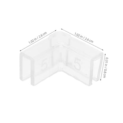 Artibetter 10pcs Silicone Corner Protectors for Fish Tank Aquarium Edge Guards 90-Degree L-Shaped 5mm Thick Indoor Furniture Corner Guards for Babyproofing and Collision Protection