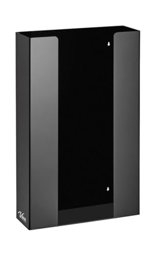 AdirMed VivaEssentials Triple Glove Box Holder, Wall Mount or Free Standing Black Acrylic Glove Holder - color: Black, style: Triple Box Capacity