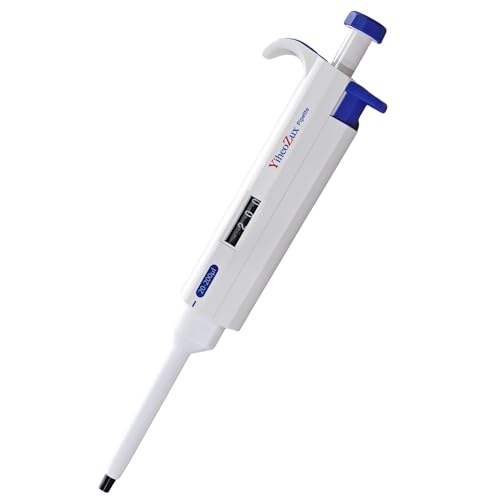 High-Precision Adjustable Single Channel Pipettor 20-200ul for Laboratory | High Accuracy, Manual Variable Volume Micropipette Compatible with Molecular Biology and Cell Culture Research - size: 20-200ul