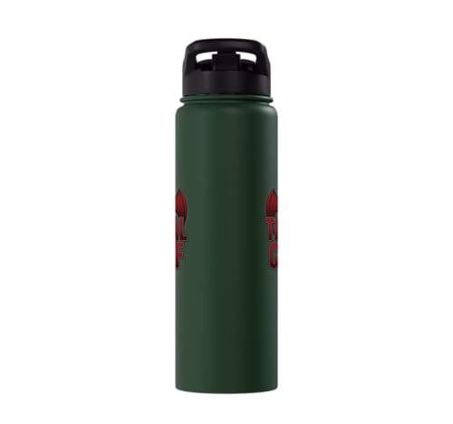 The Tribal Chief Combat Sports Funny Mma Wrestling Stainless Steel Insulated Water Bottle - color: Dark Green