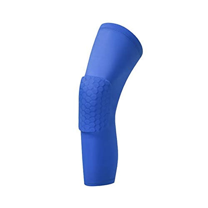Breathable Basketball Shooting Sport Safety Kneepad Honeycomb Pad Bumper Brace Kneelet Protective Knee pads rodilleras - color: Blue, size: Small