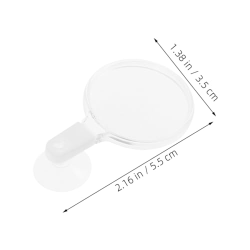 Ipetboom 4pcs Lens Cup for Fish Tank and -Landscape Observation Acrylic Magnifier for Plants and Small Animals