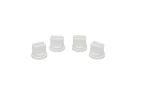 Valley Industries 80° Flat Fan Broadcast Spray Nozzle - 8.0 Orifice Size, 30 to 60 PSI, White, 4 Pack - size: 8.0 Orifice