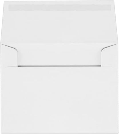 LUXPaper A2 Invitation Envelopes (4 3/8 x 5 3/4) - 70lb. Classic Crest Solar White (250 Qty.) | Perfect for Invitations, Announcements, Sending Cards, RSVP Cards | 4870-70SW-250 - color: 70lb. Classic Crest Solar White, size: 250 Qty.