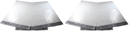 10 EcoSwift 14.5 x 19 White Large Poly Mailers Size #7 Self Sealing Envelopes Plastic Shipping Mailing Bags 14.5x19 2.35 mil (Pack of 2) - size: 14.5x19 (Pack of 2)
