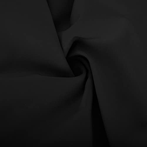 Ctreela Mens Zip V Neck Kaftan Thobe Button Down Casual Henley Shirts Long Sleeve Robe Ramadan Muslim Gown Thawb Shirts - color: Black, size: Medium