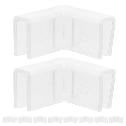 Artibetter 10pcs Silicone Corner Protectors for Fish Tank Aquarium Edge Guards 90-Degree L-Shaped 5mm Thick Indoor Furniture Corner Guards for Babyproofing and Collision Protection