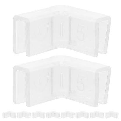 Artibetter 10pcs Silicone Corner Protectors for Fish Tank Aquarium Edge Guards 90-Degree L-Shaped 5mm Thick Indoor Furniture Corner Guards for Babyproofing and Collision Protection