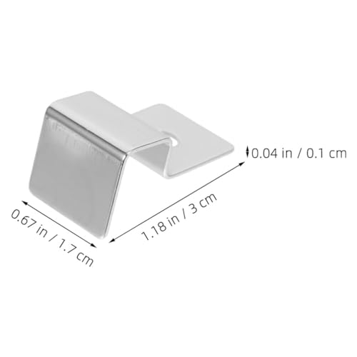 POPETPOP 4pcs Heavy Duty Stainless Steel Fish Tank Glass Cover Bracket Support for Aquarium Lid Holder Resistant for Thick Glass Aquariums