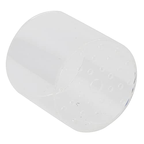 Acrylic Transparent Feeder Cover, Aquarium Feeding, Anti Fish Shrimp Stealing Food Cover with Central Feeding Hole for Reef Tank Care and (100mm)