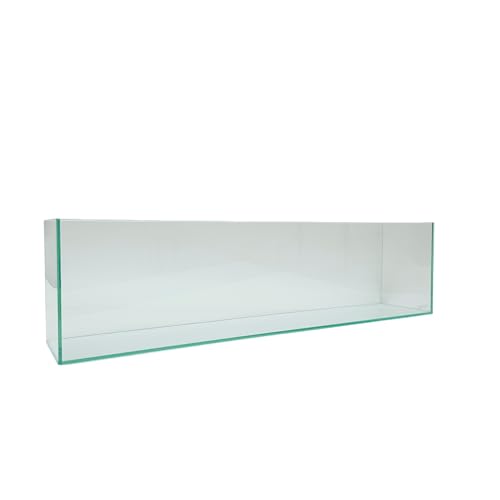Lifegard Aquatics Bookshelf Aquarium – 11 Gallon Clear Glass Fish Tank with 5mm Thick Glass – for Freshwater/Marine, Leak-Proof, Home/Office Decor - size: 11 Gallons