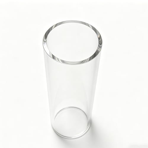 FixtureDisplays® Clear Acrylic Tube 2" (Nominal) Diameter (1.9685" Exact Outside dim) x 6" Long, 5/64" (2mm) Wall Open Ended 15137-6"-1PK-NPF - size: 2" Dia X 6" 1PK