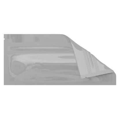Mylar Style Barrier Bags – Zipper w/Heat Seal – 100 Bags (Gloss White/Gloss White, PR - 6?x2.7?) - color: Gloss White / Gloss White, size: 6x2.7 Inch (Pack of 100)