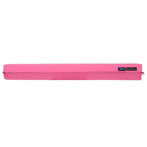 Z-Athletic Gymnastics Training Foldable Foam 8-Foot Floor Balance Beam for Kids, Pink