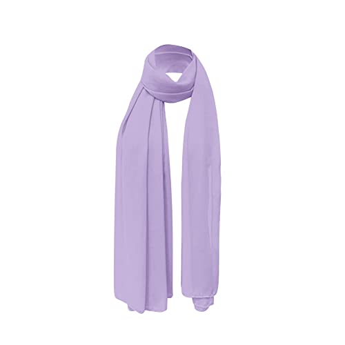 Muslim Chiffon Abaya for Women Open Front Cardigan Modest Dress with Hijab Scarf Middle East Arabian Robe Islamic Long Dress - color: Light Purple, size: X-Large