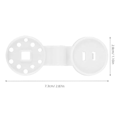 FAVOMOTO 80pcs Plastic Shade Cover Clips round Removable Sunshade Net Clamps for Outdoor Garden Greenhouse Mesh UV Resistant Windproof Accessories