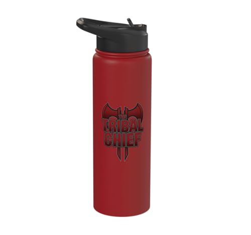 The Tribal Chief Combat Sports Funny Mma Wrestling Stainless Steel Insulated Water Bottle - color: Red